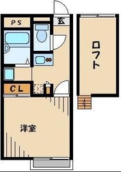 レオパレスグレープヒルＢ　３３９８１の物件間取画像